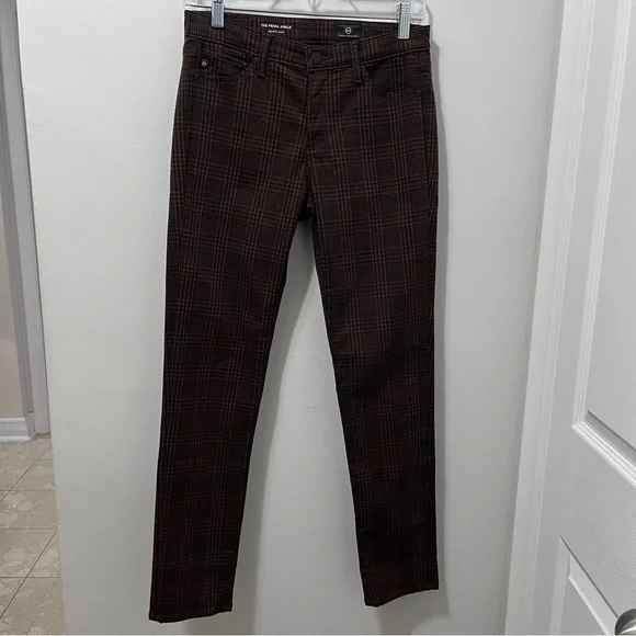 AG ADRIANO GOLDSCHMIED PRIMA ANKLE IN HOUNDSTOOTH PLAID FOLKSTONE SIZE 27 - Picture 2 of 15